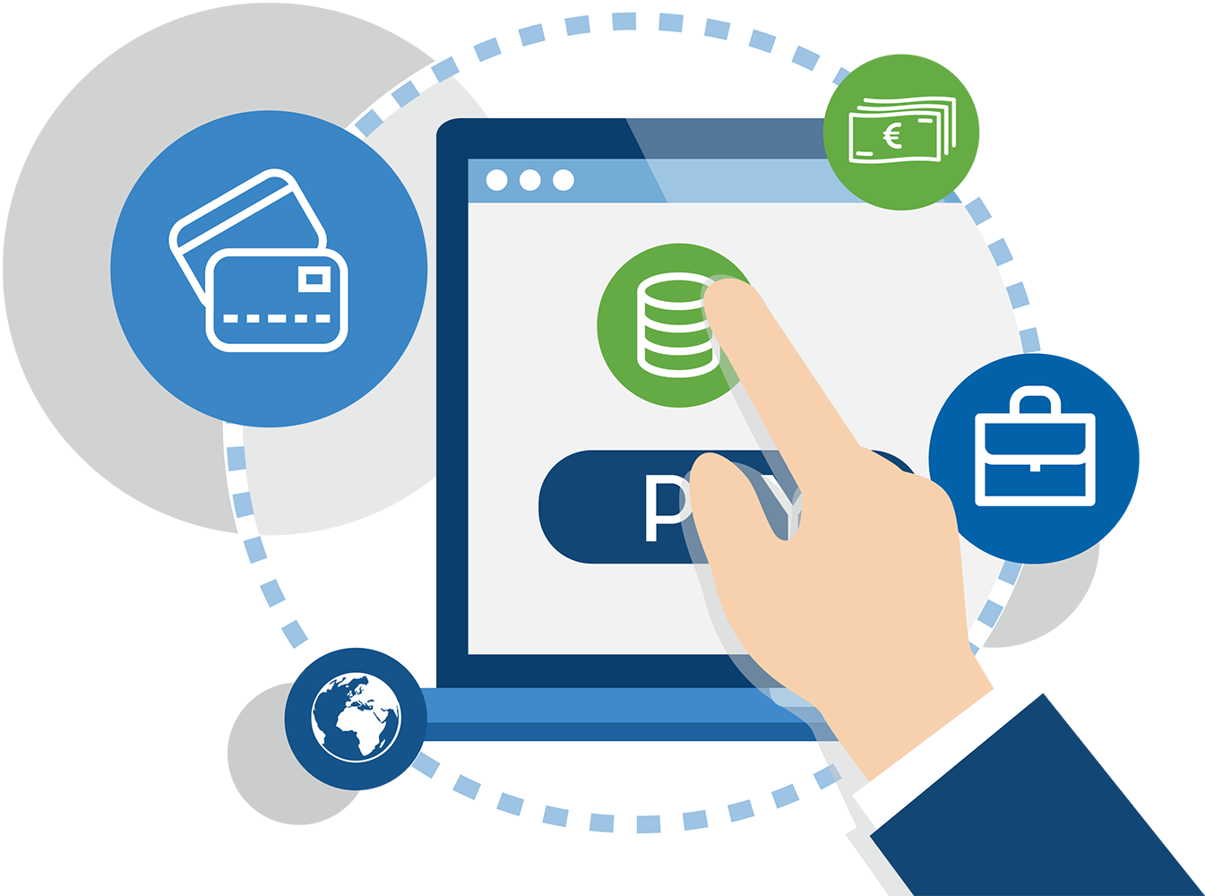 Mobile Payment Illustration